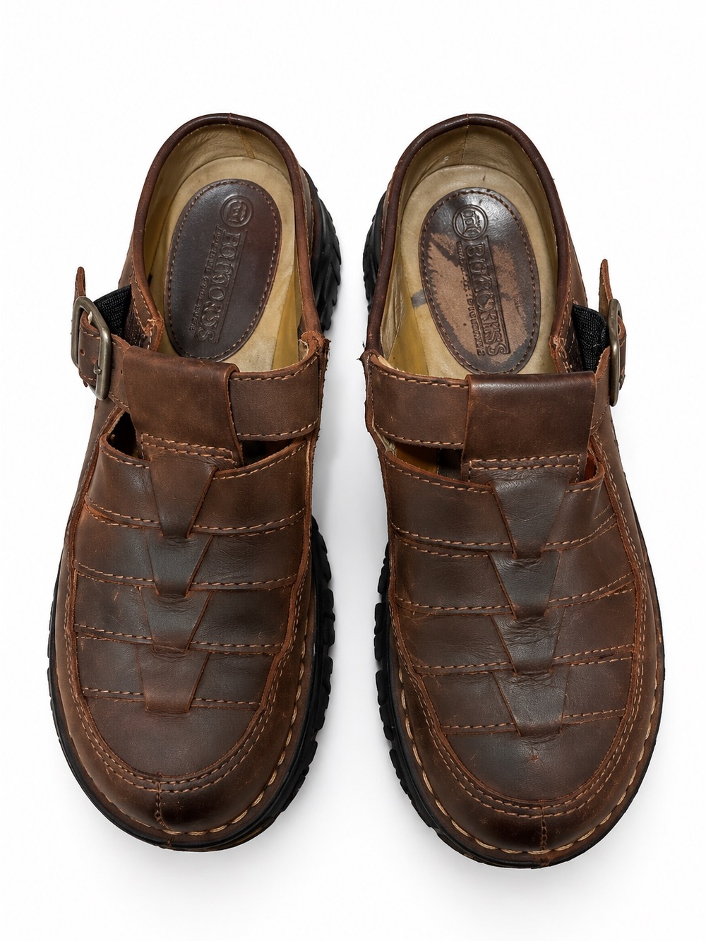 Men's Brown Leather Fisherman Sandal